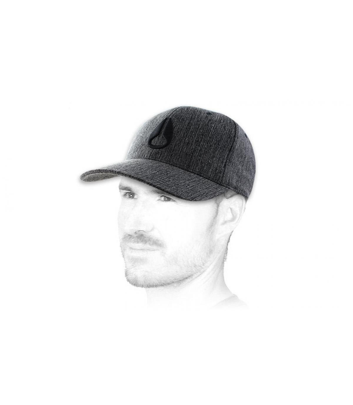 materiale trucker nero Deep Down black woven materiale trucker nero Deep Down black woven